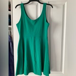 Green Express Skater Sleeveless Dress